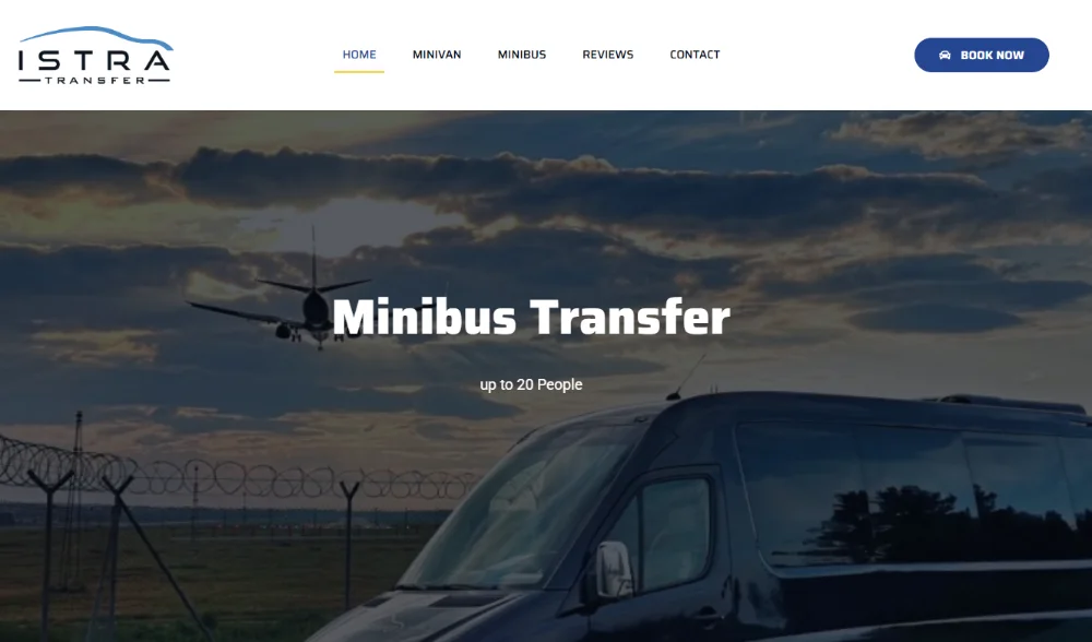 Istra Transfer — Web stranica